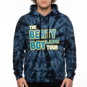 Independent Trading Company Blue Tie-Dye Knit Hoodie Men Size 3XL
